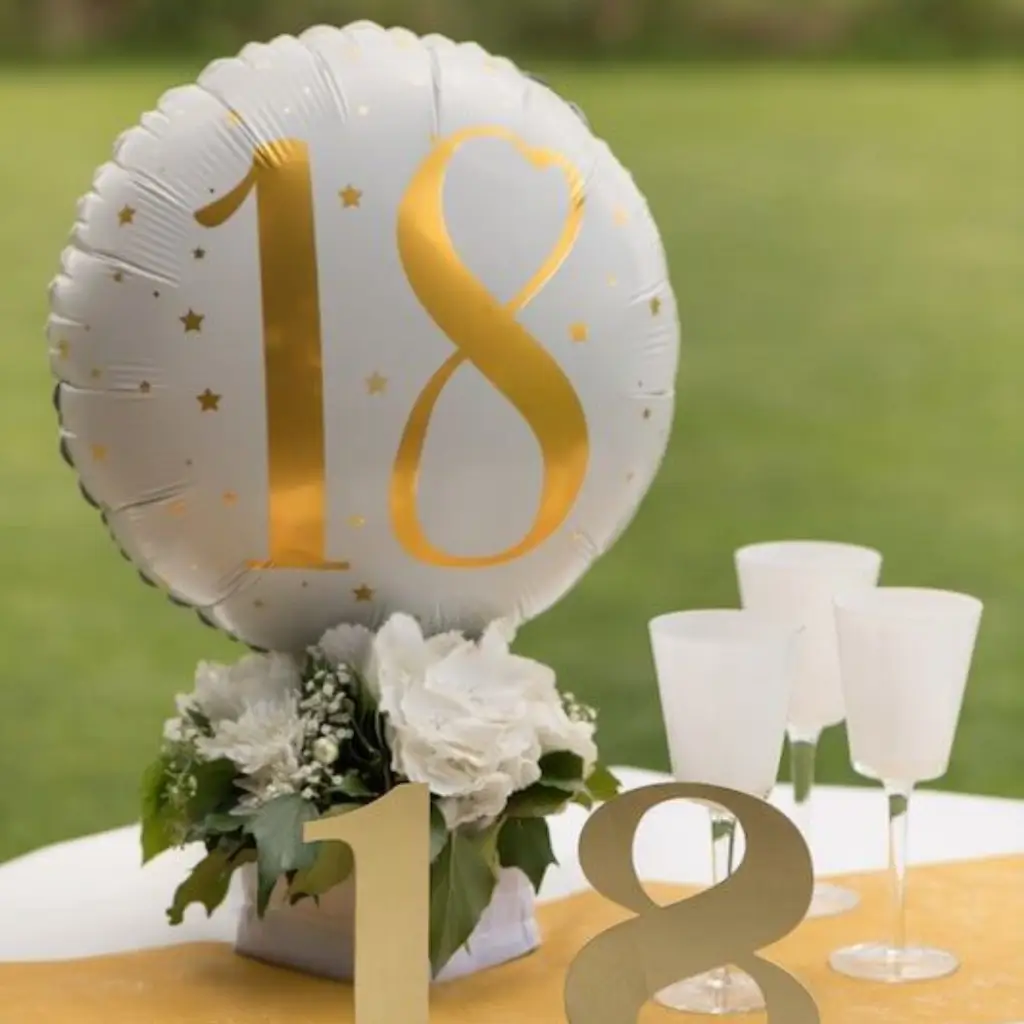 Ball White/Gold 18 years ø45cm