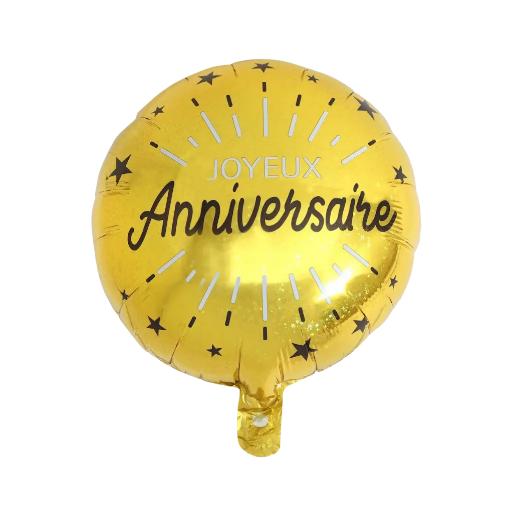 Happy Birthday Balloon Gold ø45cm