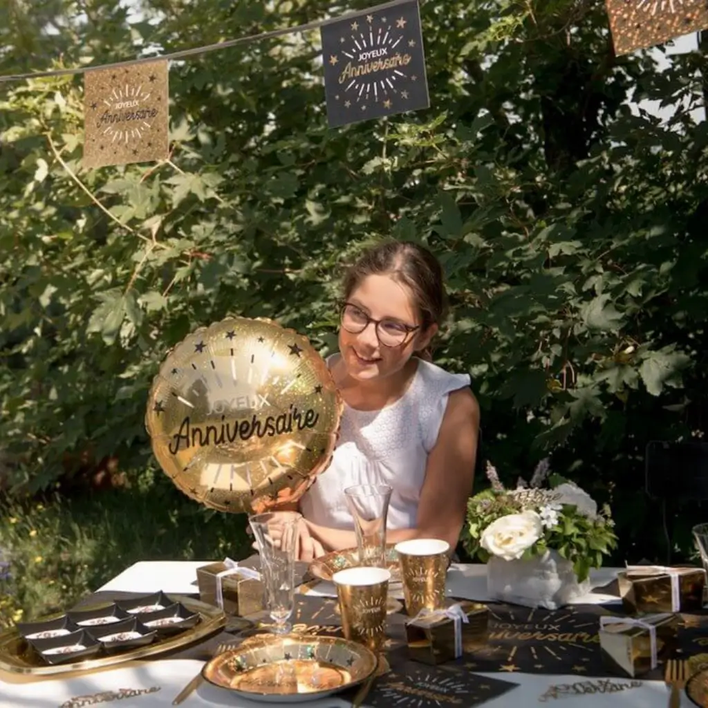 Happy Birthday Balloon Gold ø45cm