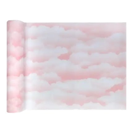 Table runner Baby Girl Cloud Pink 5 meters
