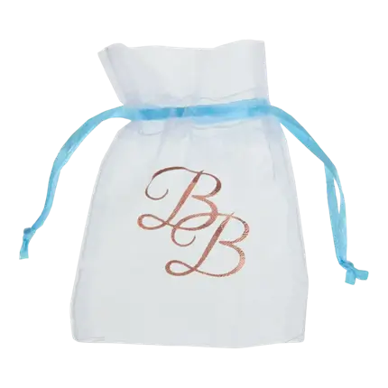 Organza BB Blue Ribbon Bag (Set of 6)