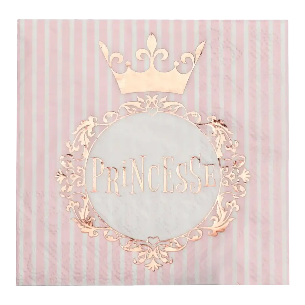 Princess Pink Gold Towel (Set of 20)