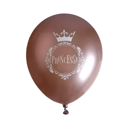 Princess Pink Gold Balloon ø 30cm (set of 6)