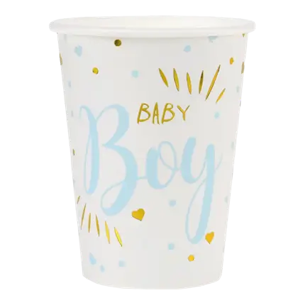 Baby Shower Boy Cup Blue (set of 10)