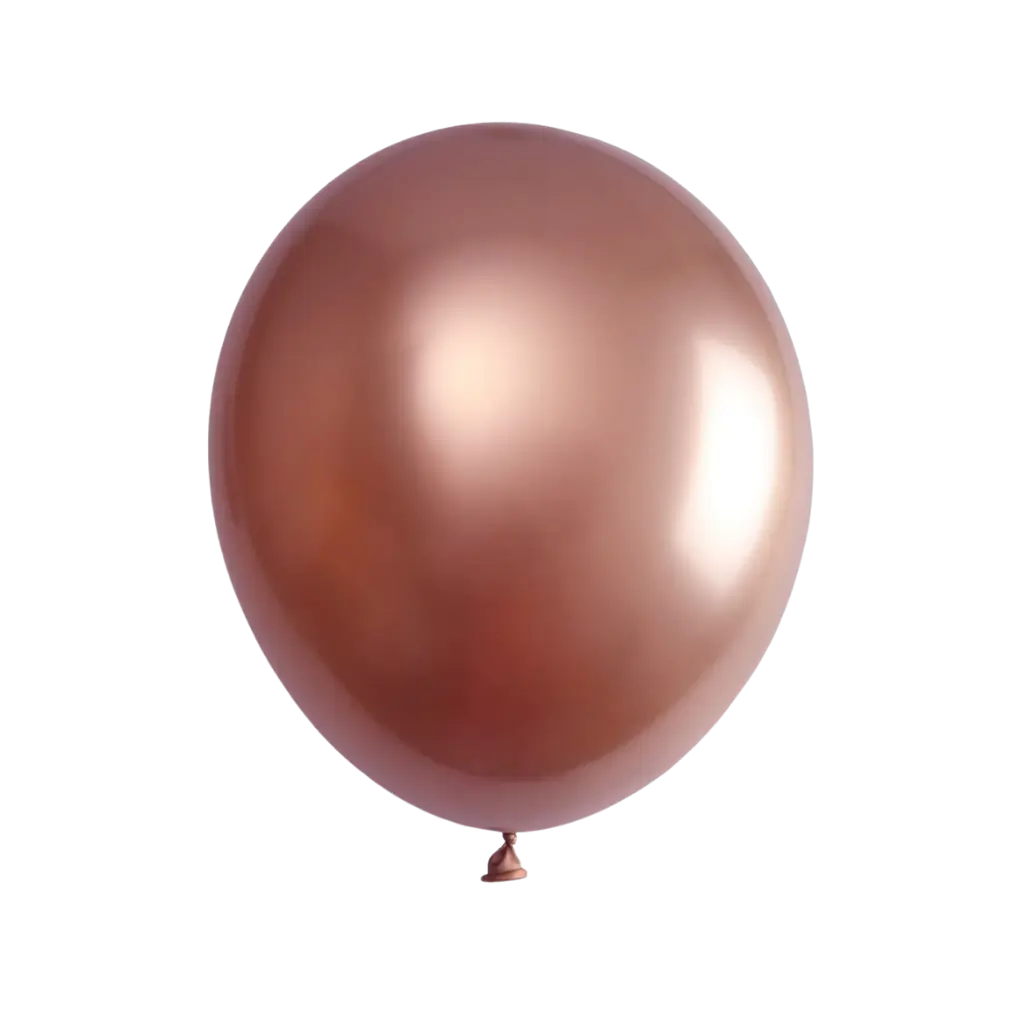 Biodegradable Balloon Metallic Rose Gold (Set of 6)