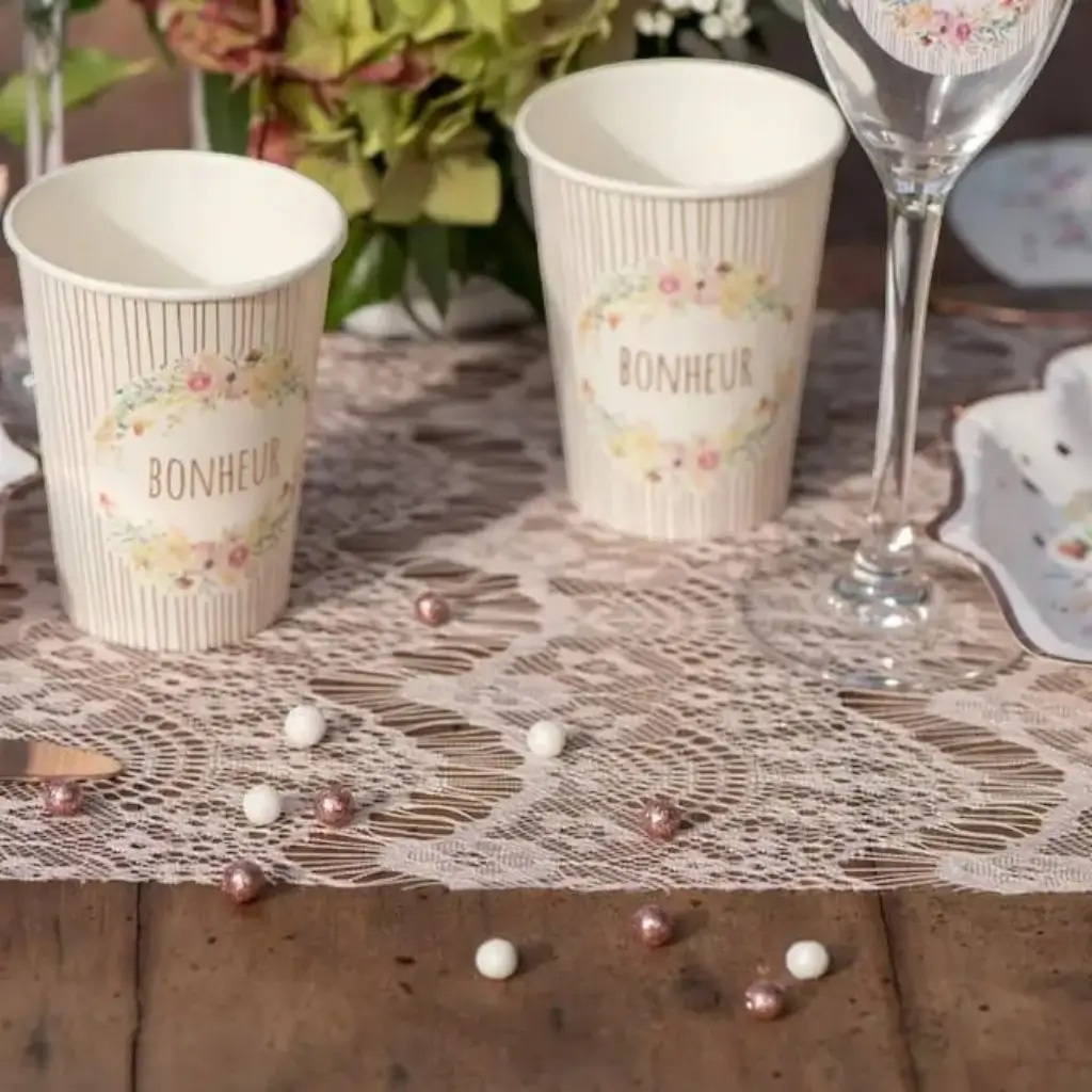 Mini Rose Gold Glitter Ball ø 1cm (Set of 50)