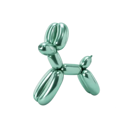 Set of 30 metal balloons to model + pump