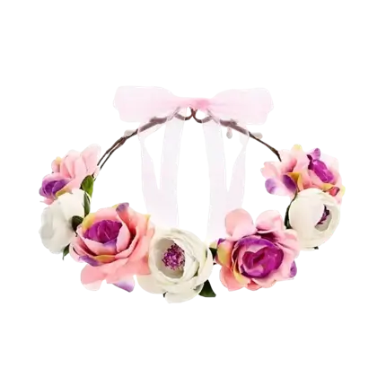 White and Rose Wreath ø 17cm