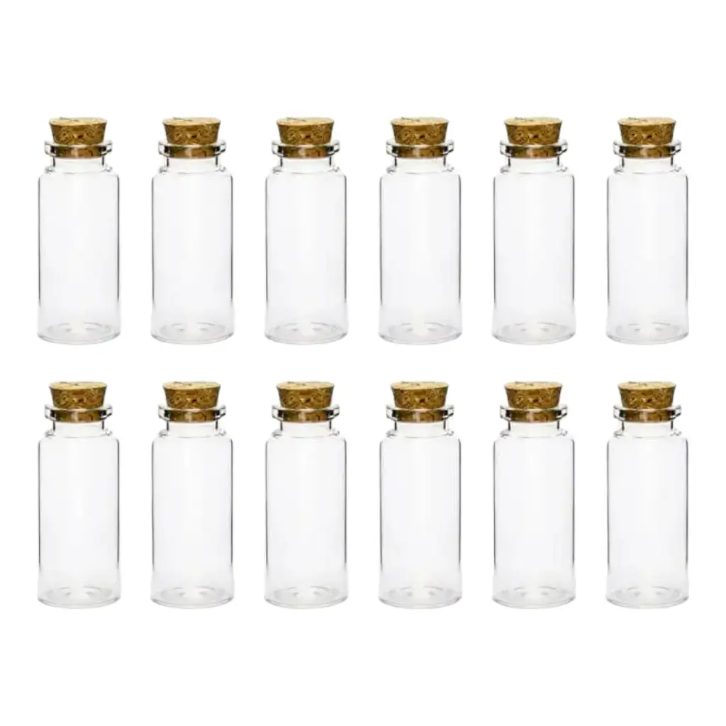 Glass bottle guest gifts (Set of 12)