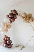 Mocha Balloon Arch