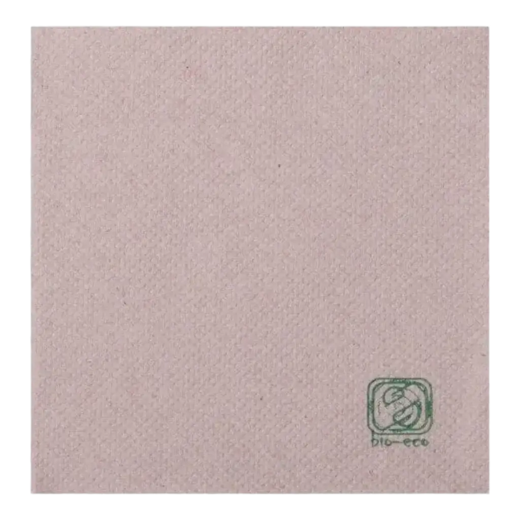 Micro Point Cocktail Napkin 20x20cm Natural (Set of 100)