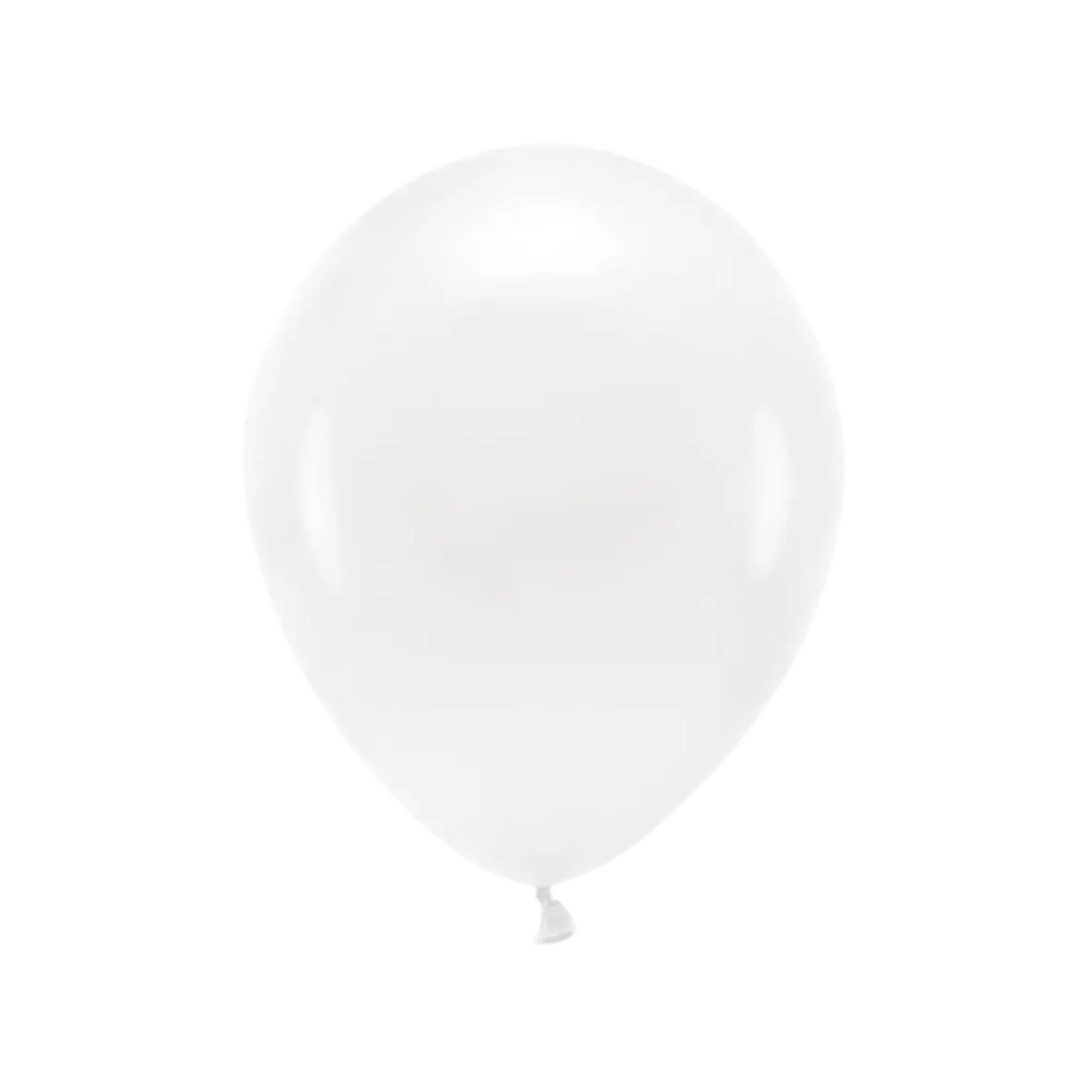 Pack of 10 White Biodegradable Balloons