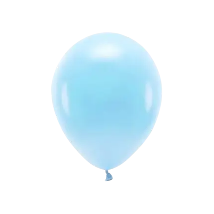 Pack of 10 Light Blue Biodegradable Balloons