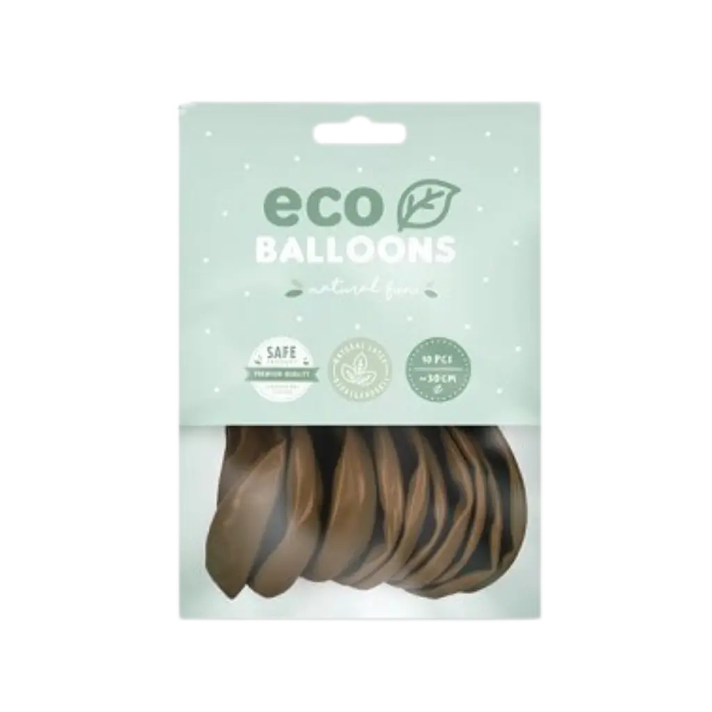 Pack of 10 Biodegradable Chocolate Balloons