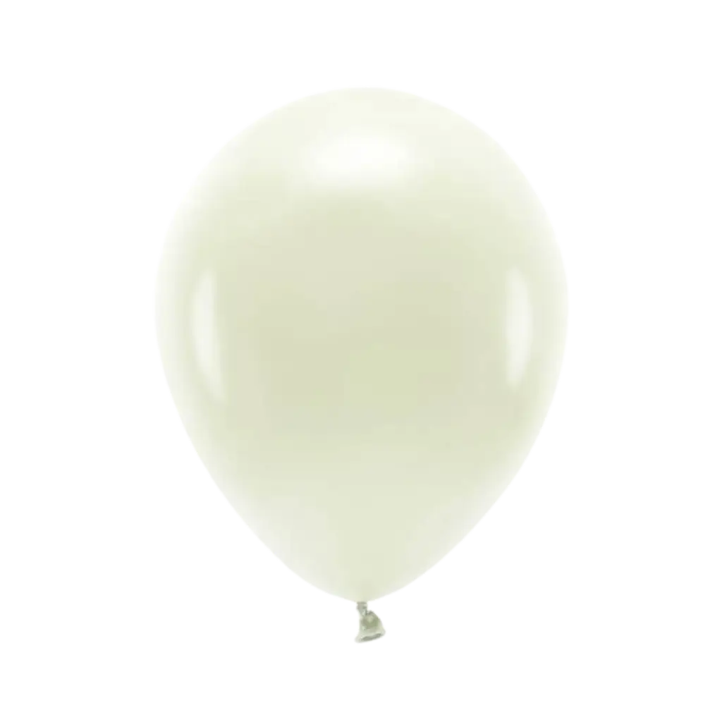 Pack of 10 Biodegradable Balloons Cream