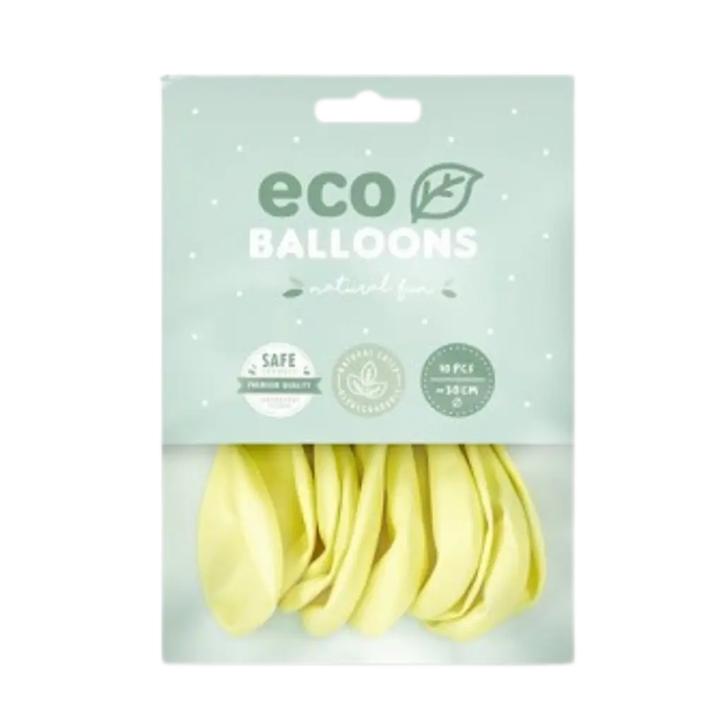 Pack of 10 Biodegradable Balloons Cream