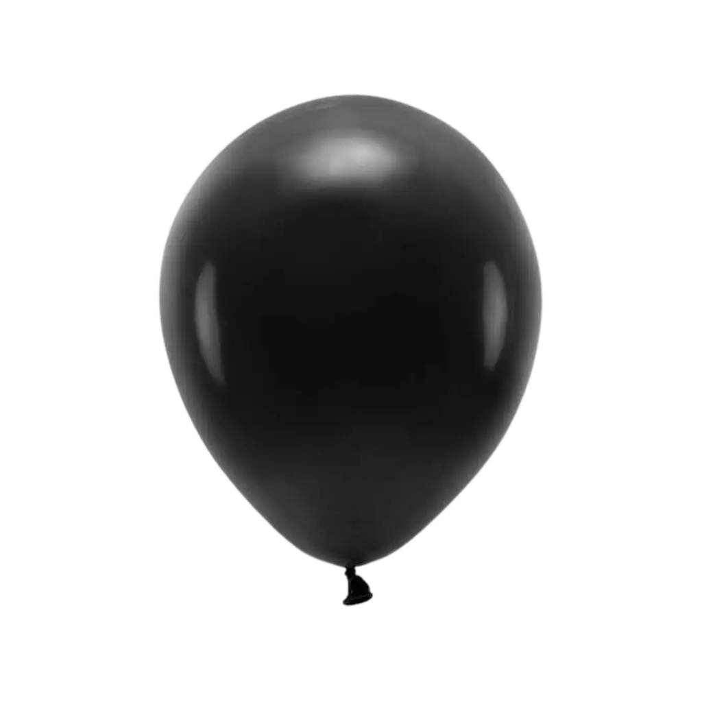 Pack of 10 Black Biodegradable Balloons