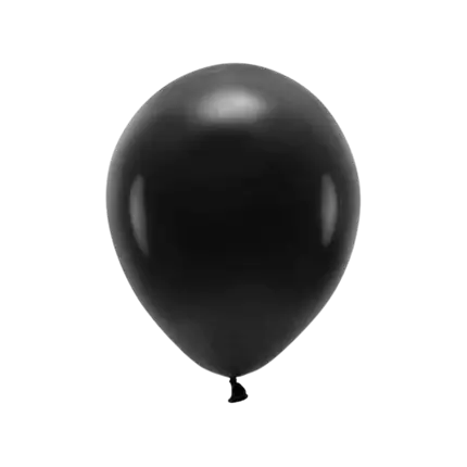 Pack of 10 Black Biodegradable Balloons