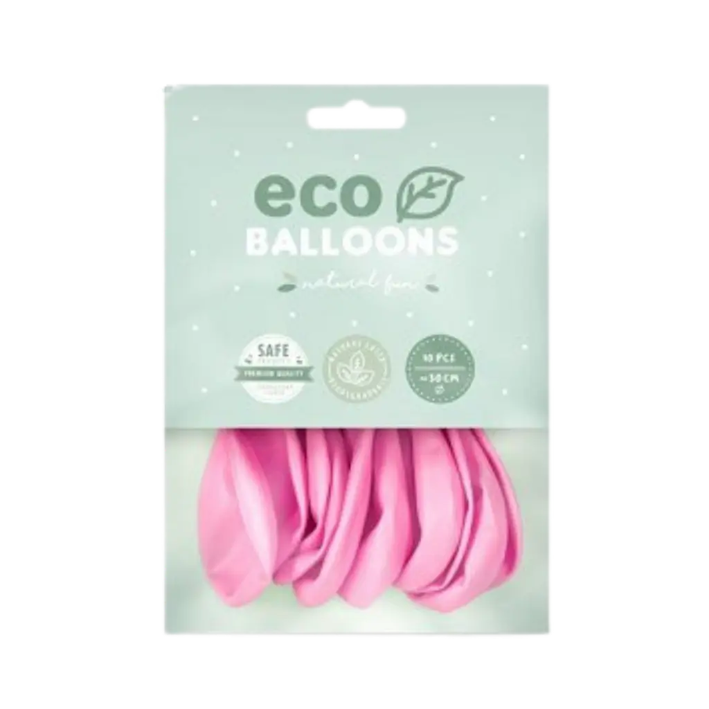 Pack of 10 Biodegradable Balloons Light Pink
