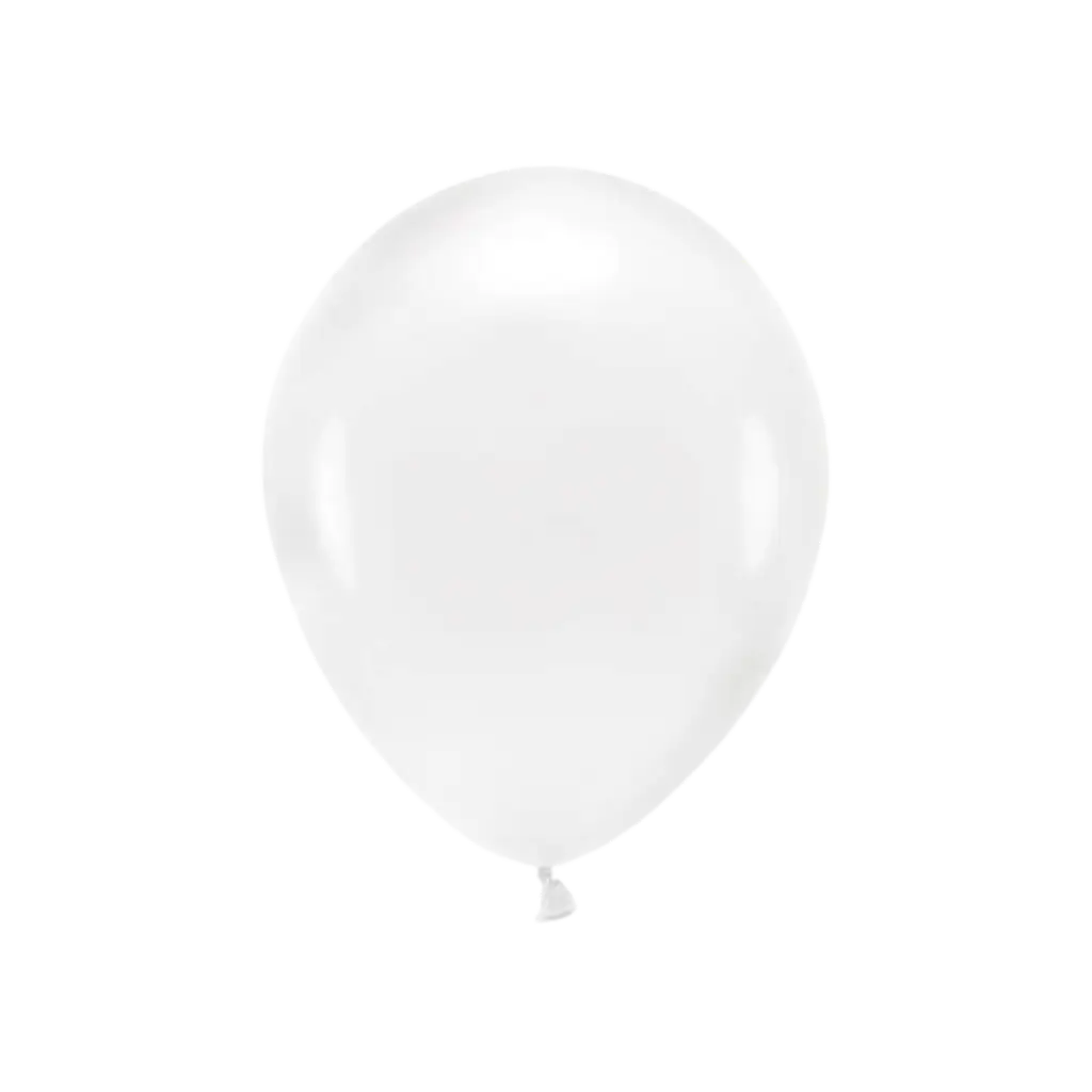 Pack of 10 Clear Biodegradable Balloons