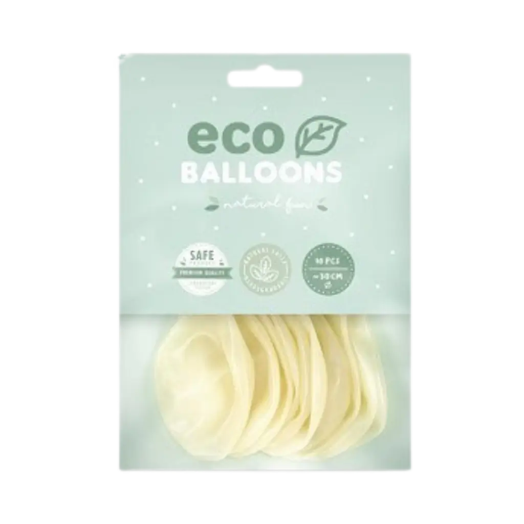 Pack of 10 Clear Biodegradable Balloons