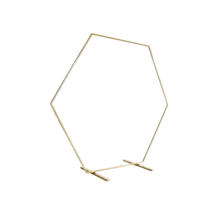 Gold Metal Balloon Arch Structure ø 2m