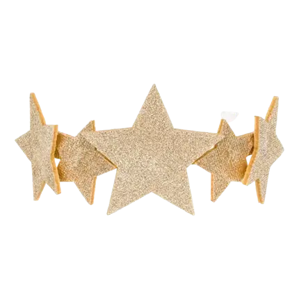 Headband with gold stars
