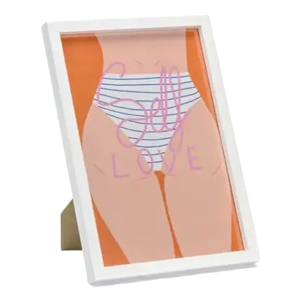 White photo frame 20x30