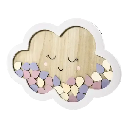 Guestbook Wooden Cloud Form