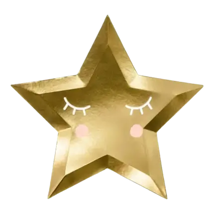 Little Star Gold plate (set of 6)