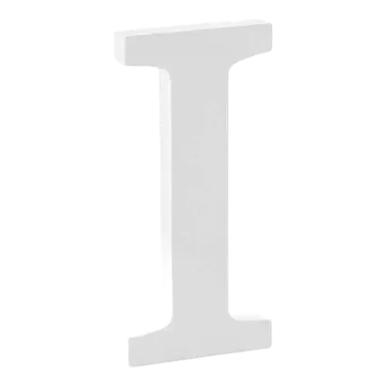 Letter I in White Wood