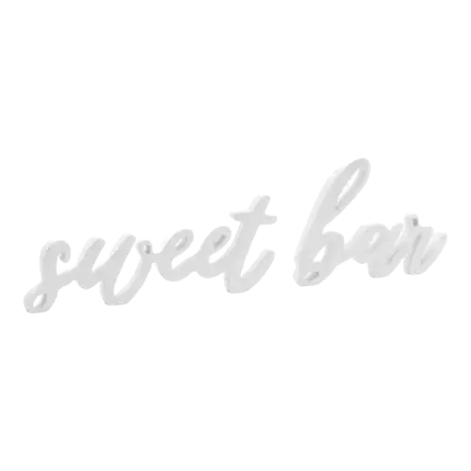Sweet Bar letters White
