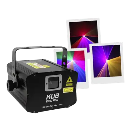 MULTICOLOUR LASER MACHINE - KUB 1500 RGB - BOOMTONE DJ