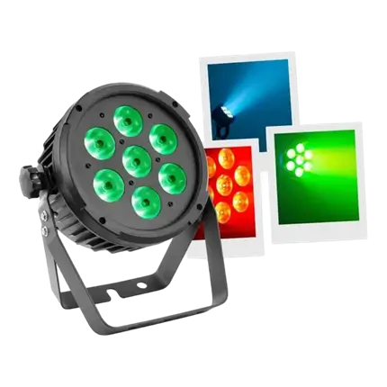 FLAT PAR 7X12W 6IN1 - MAC MAH