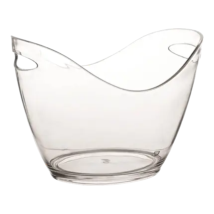 Large transparent champagne bucket - 35cm