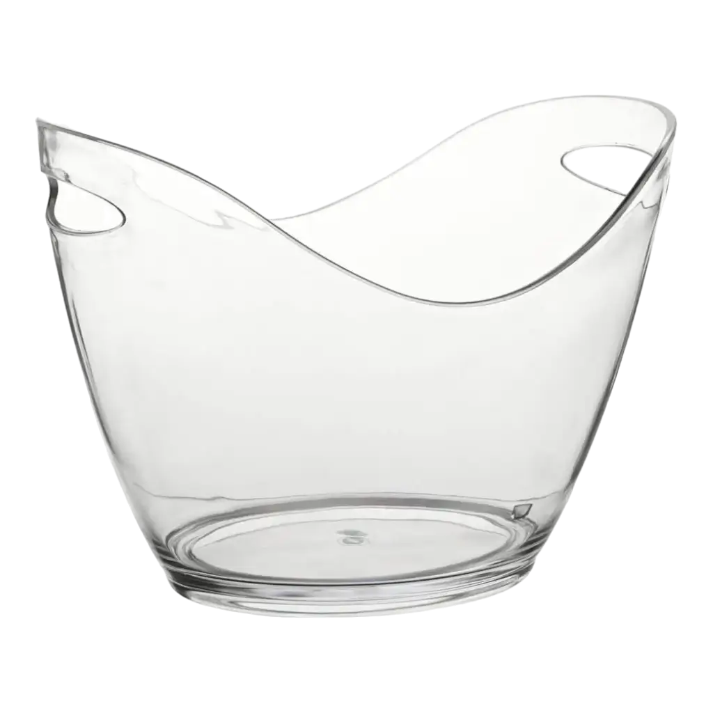 Small transparent champagne bucket - 27cm