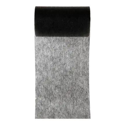 Nonwoven tape plain black - 10 metres
