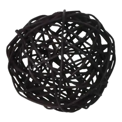 Black Rattan Ball Set -10 pieces / 3 sizes