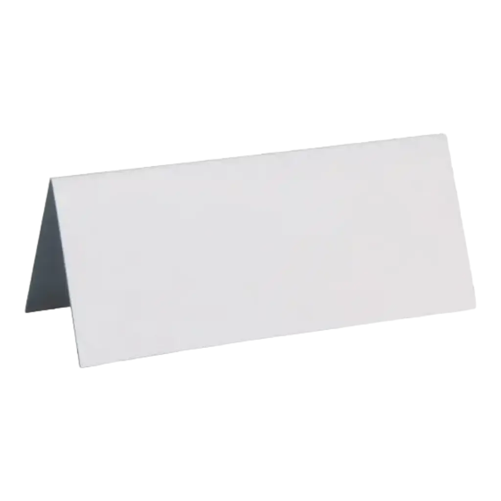Rectangular place cards WHITE - Set of 10