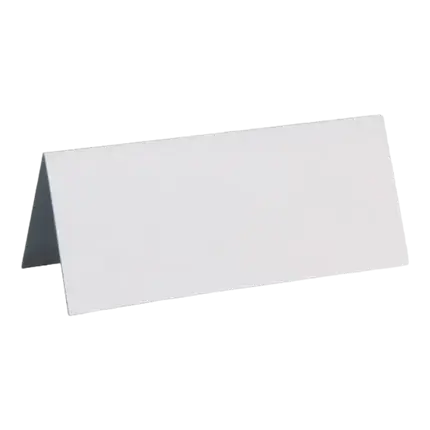 Rectangular place cards WHITE - Set of 10