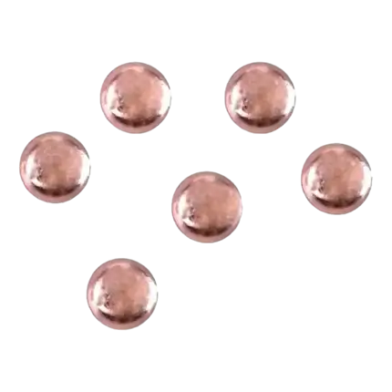 PINK GOLD METALLIC RAIN PEARLS - BATCH OF 300