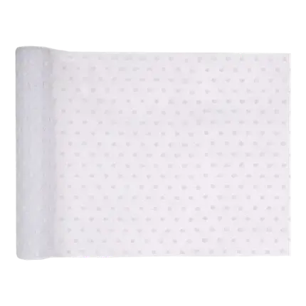 White polka dot table runner - 5m*30cm