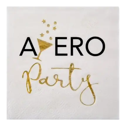 Paper napkin Apéro white - Set of 20