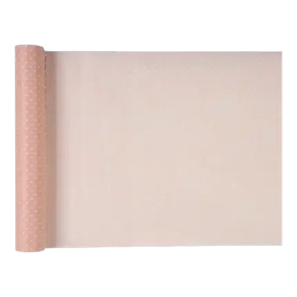 Table runner Plumetis pink - 30cm x 5m