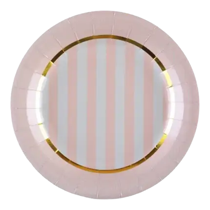  Mademoiselle Rose paper plate - Set of 10
