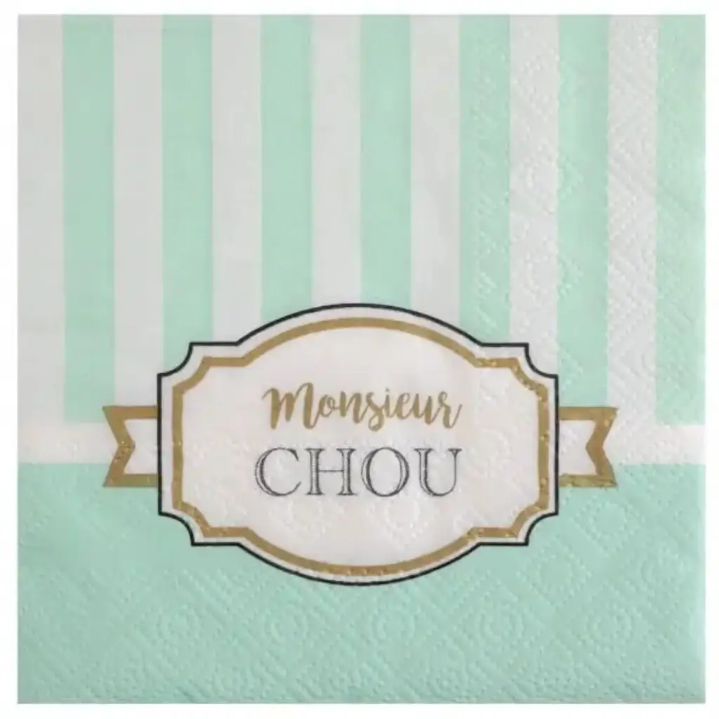 Monsieur Chou" paper towels - Set of 20