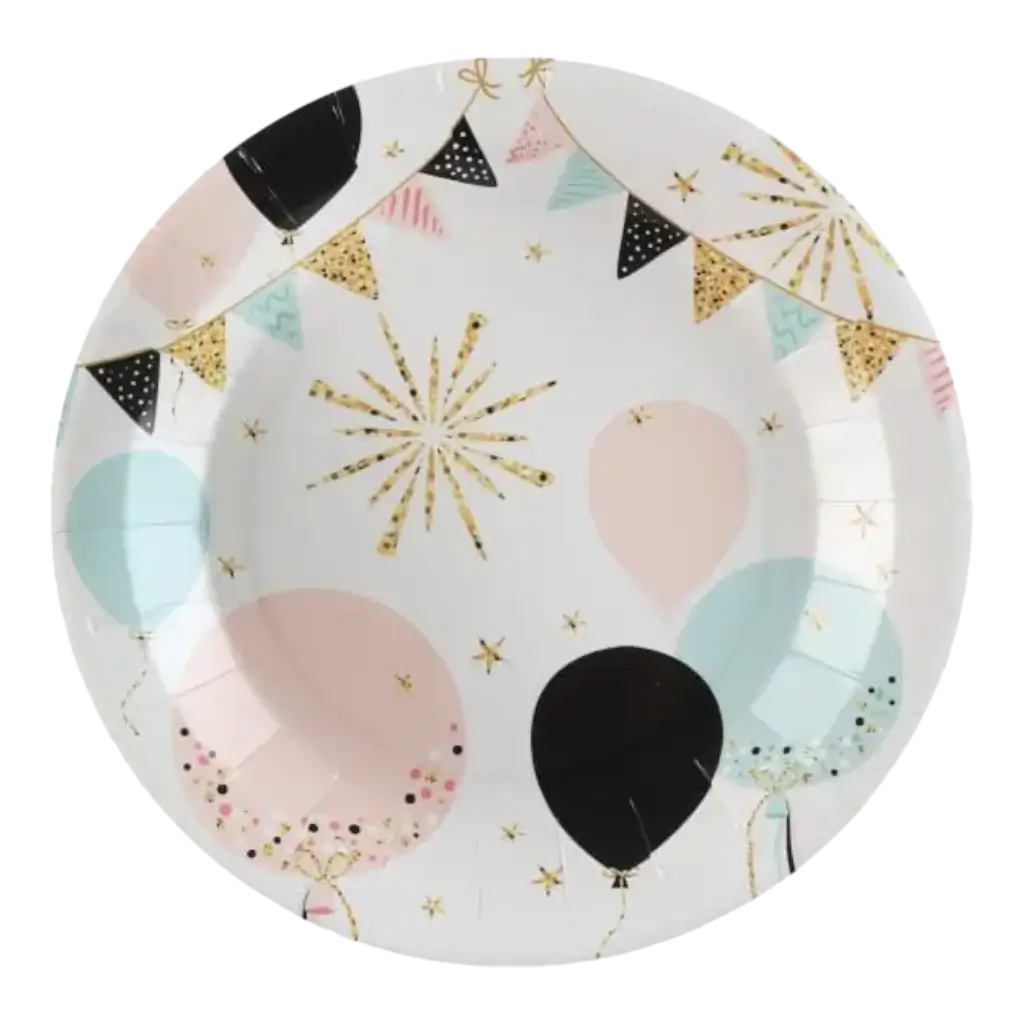 Paper plate "Festivity" ø22.5cm - Set of 10