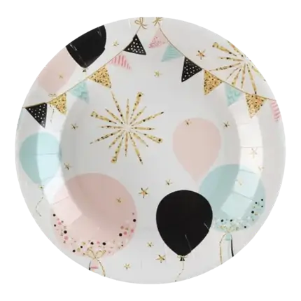 Paper plate Festivity ø22.5cm - Set of 10