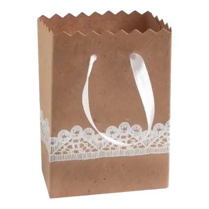 Kraft Lace Box - Set of 6