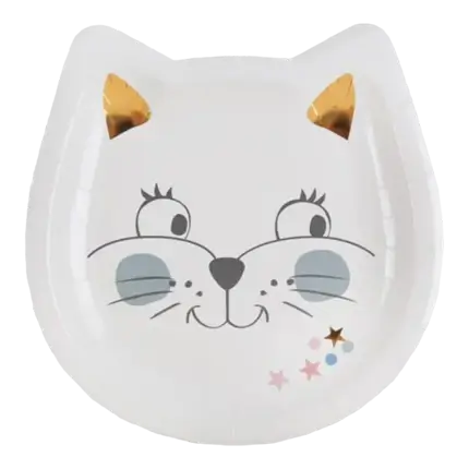 Paper plate Kitty Party ø18cm - Set of 10